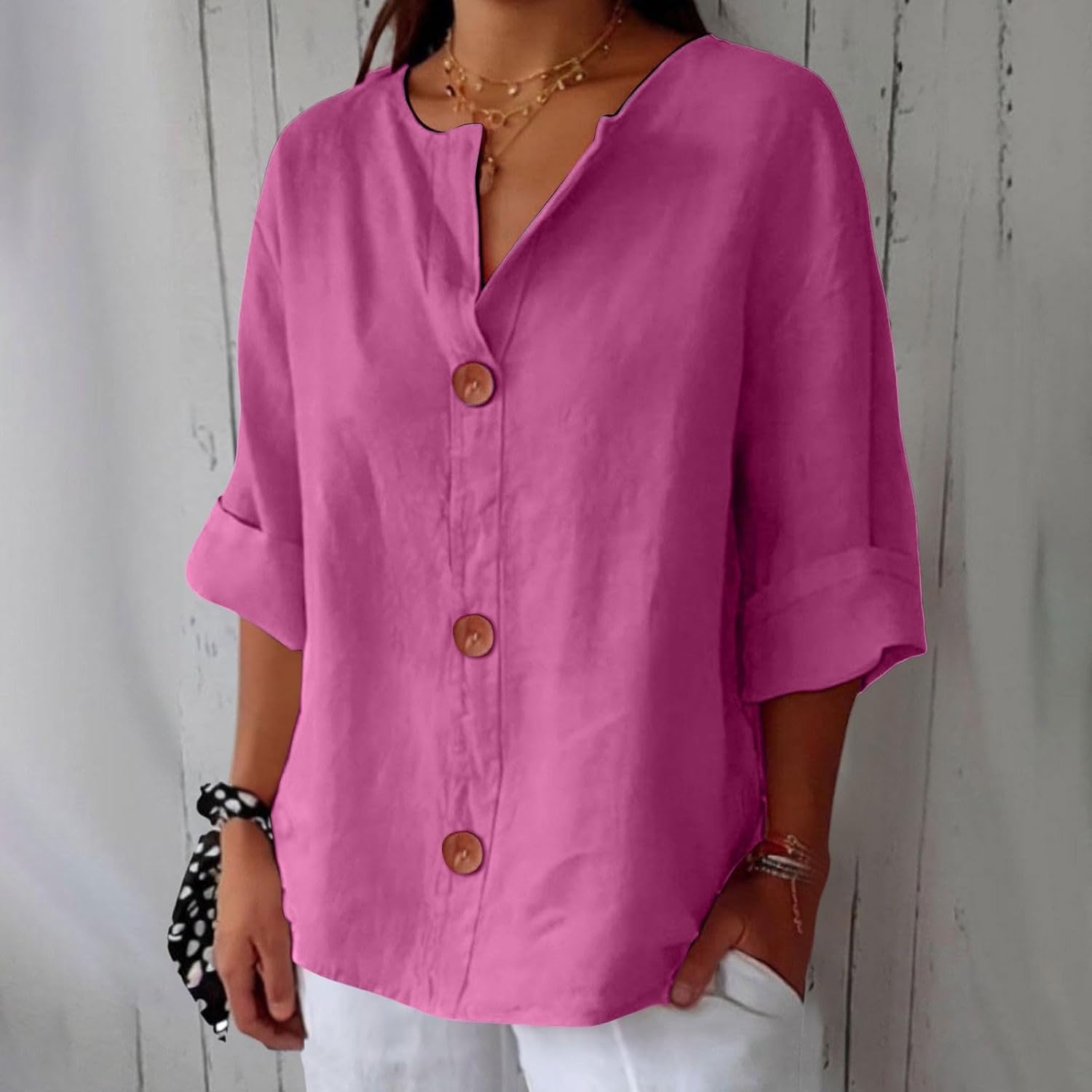 Hazel | Effortless Loose-Fitting Summer Blouse