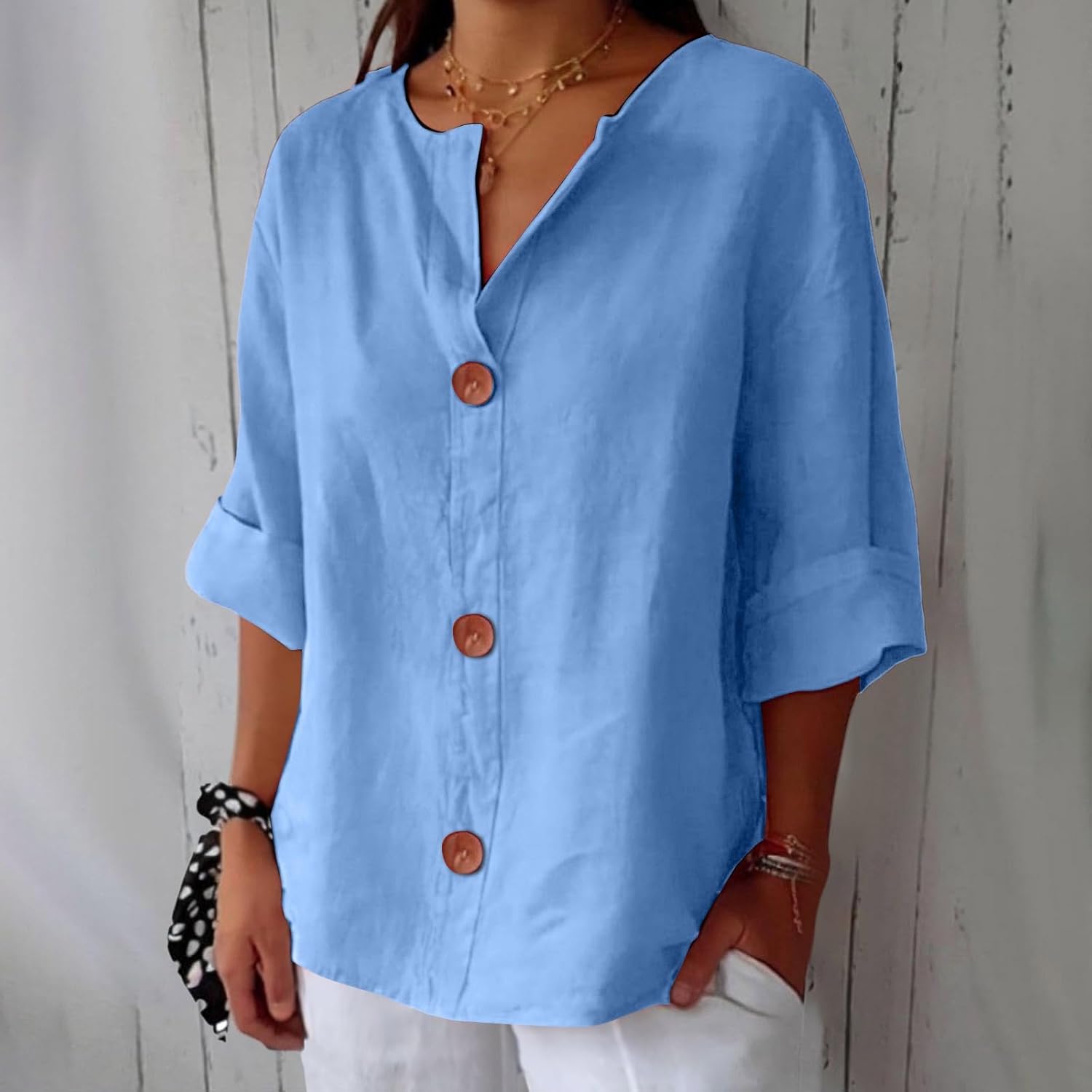 Hazel | Effortless Loose-Fitting Summer Blouse