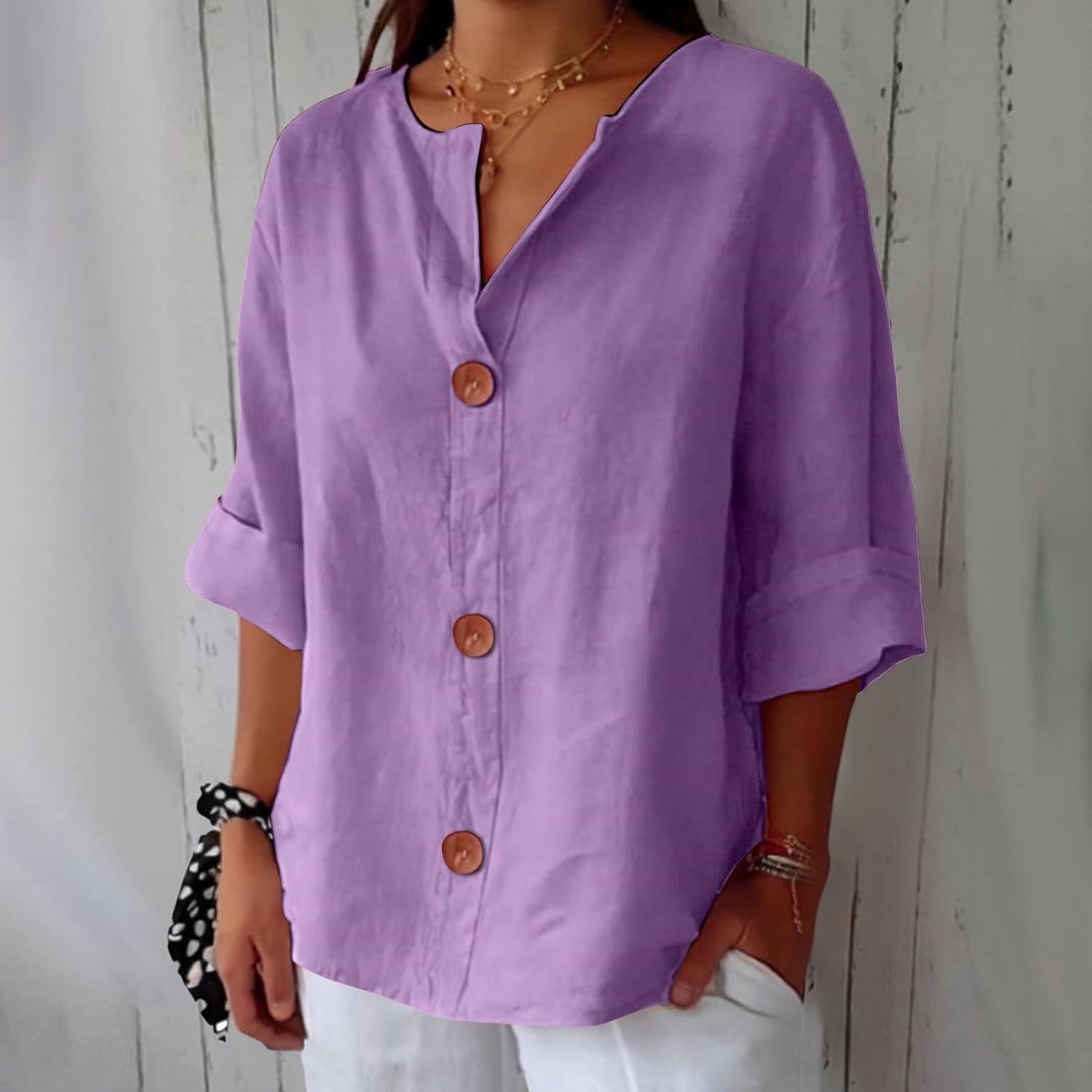Hazel | Effortless Loose-Fitting Summer Blouse