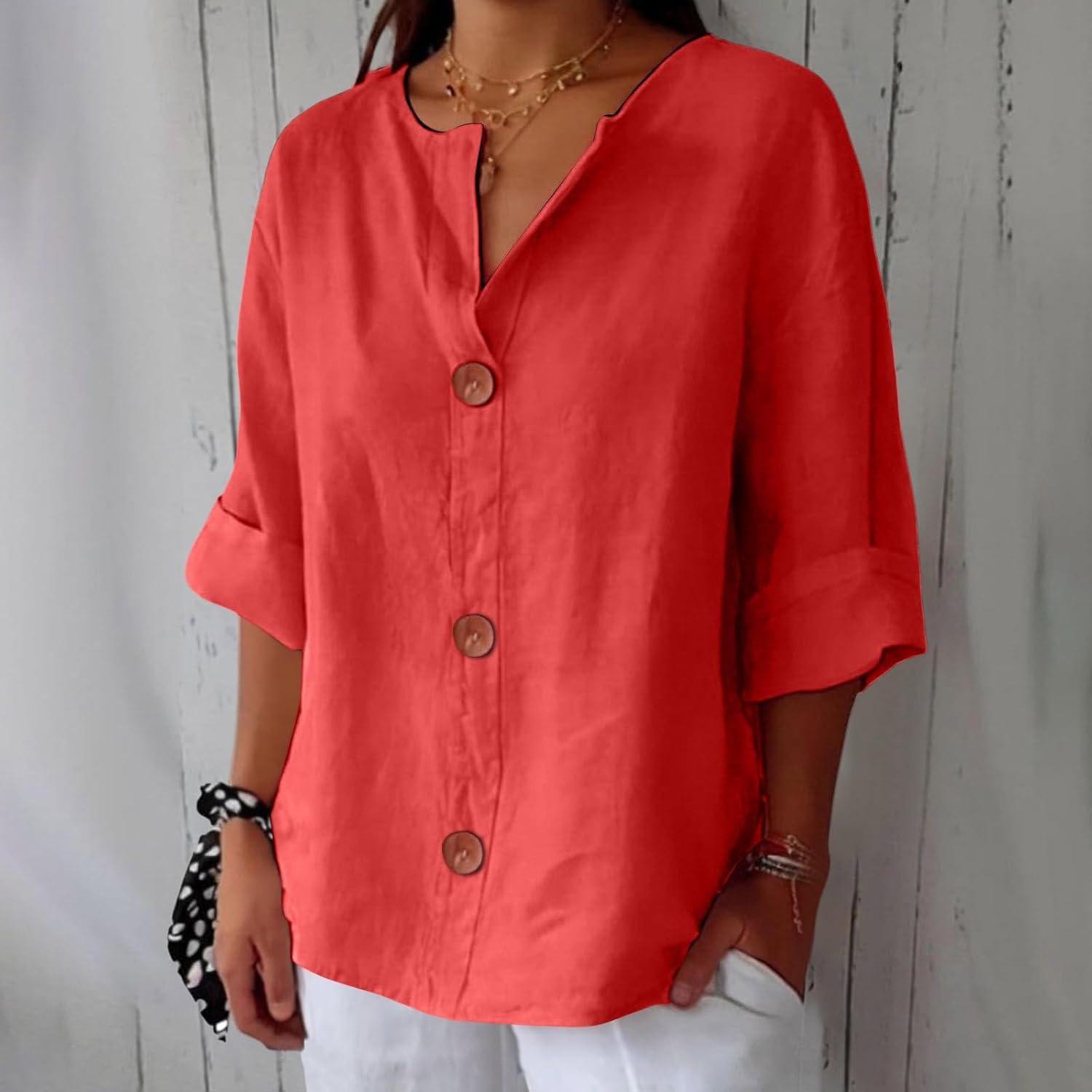 Hazel | Effortless Loose-Fitting Summer Blouse
