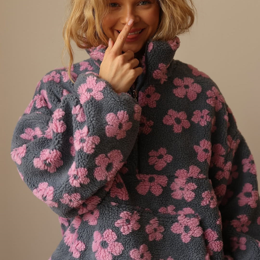 Mirais Floral Fleece Sweater
