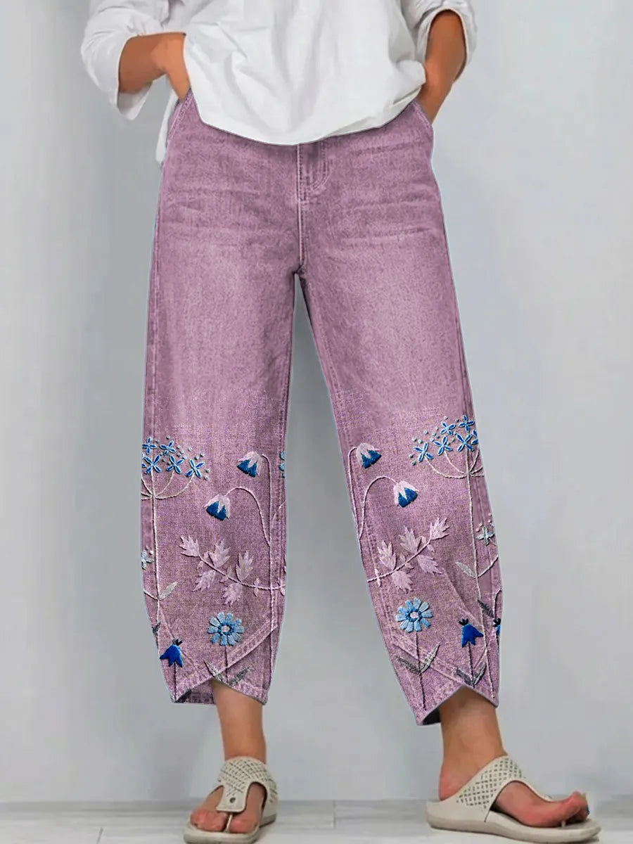 Mirabelle Denim Comfort Trousers