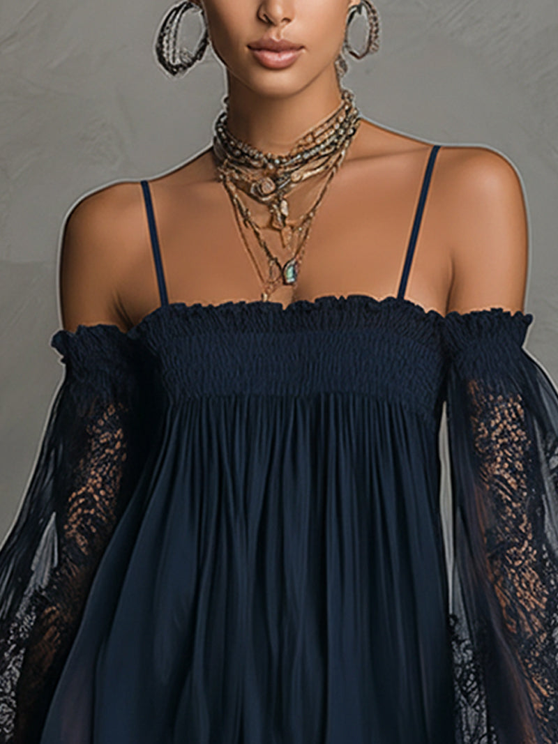 Naomi Lace Chiffon Dress