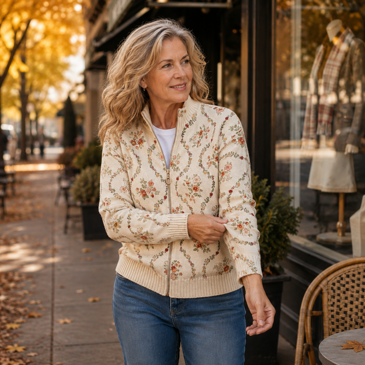 Persephone Floral Vine Cardigan