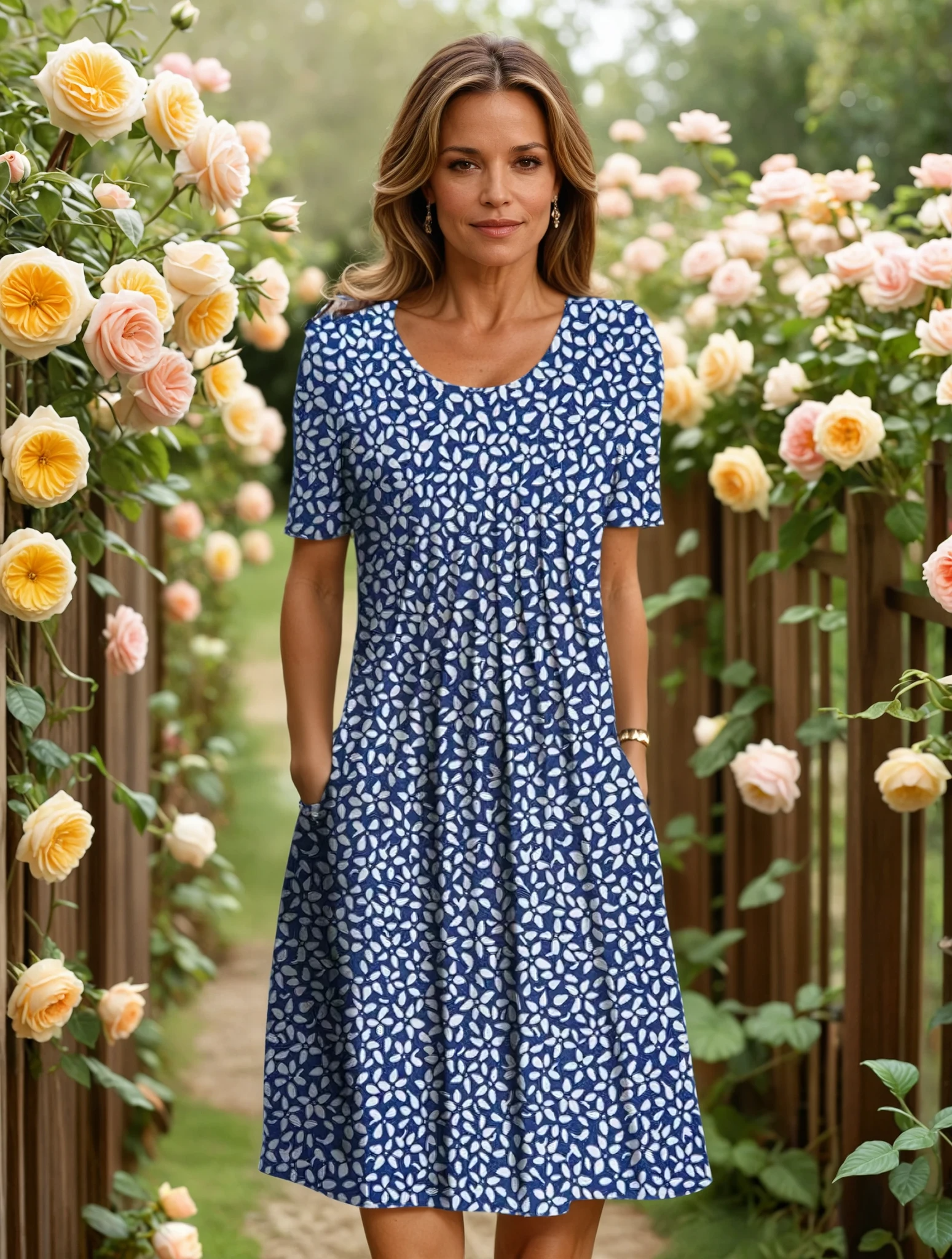 Georgina Elegant Tummy Coverage Dress
