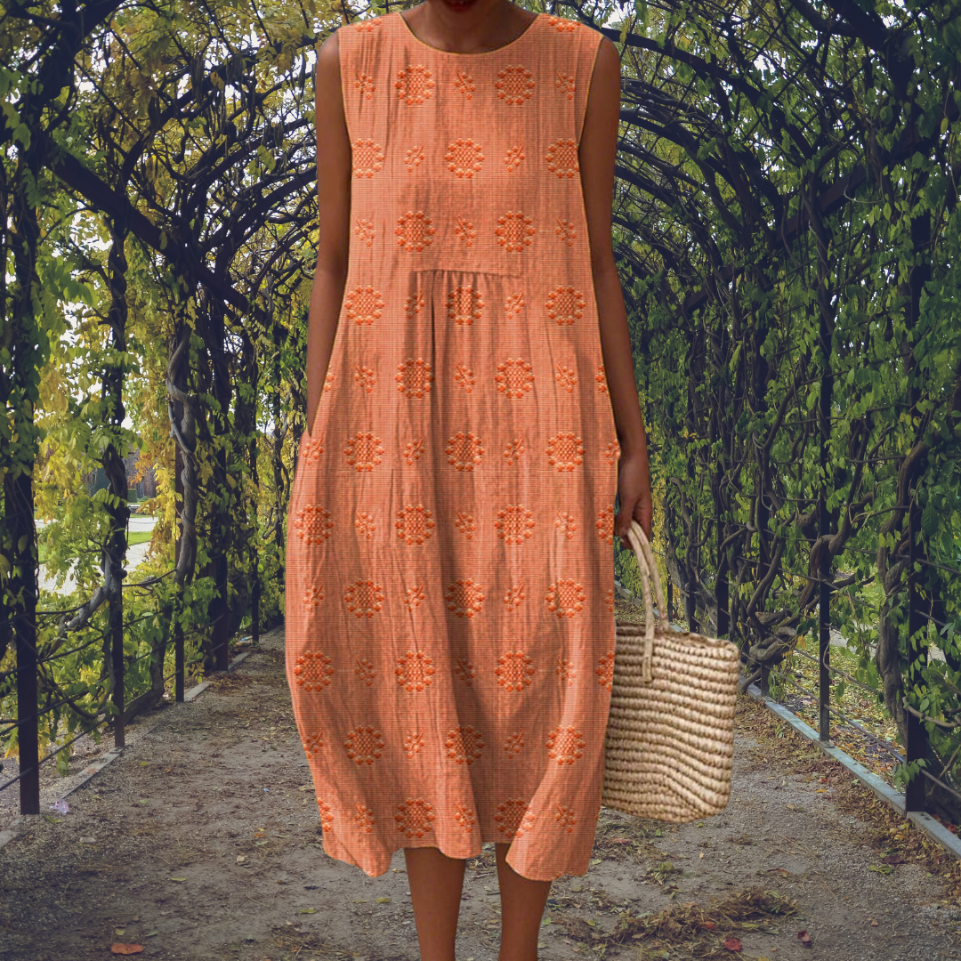 Aikaterini Sleeveless Pocket Dress