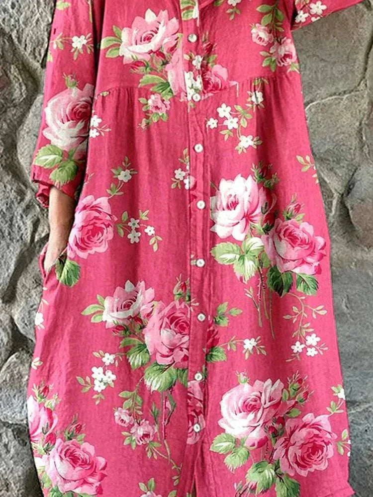Maddie Art Floral Dress