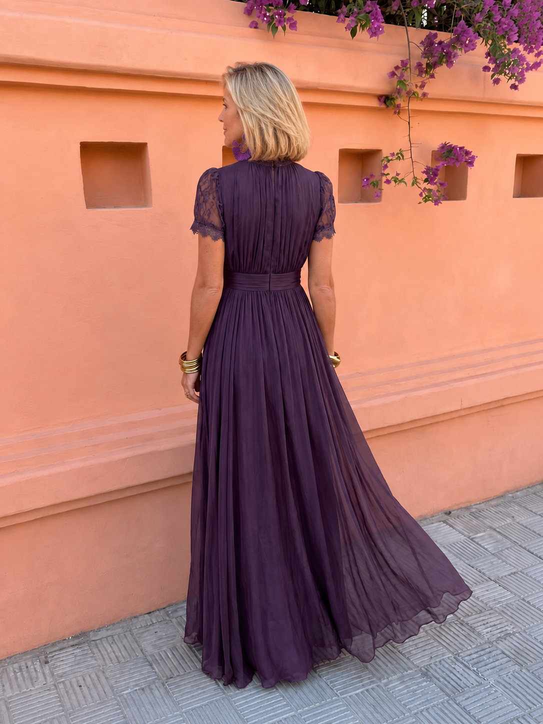 Kalina Elegant Chiffon Maxi Dress