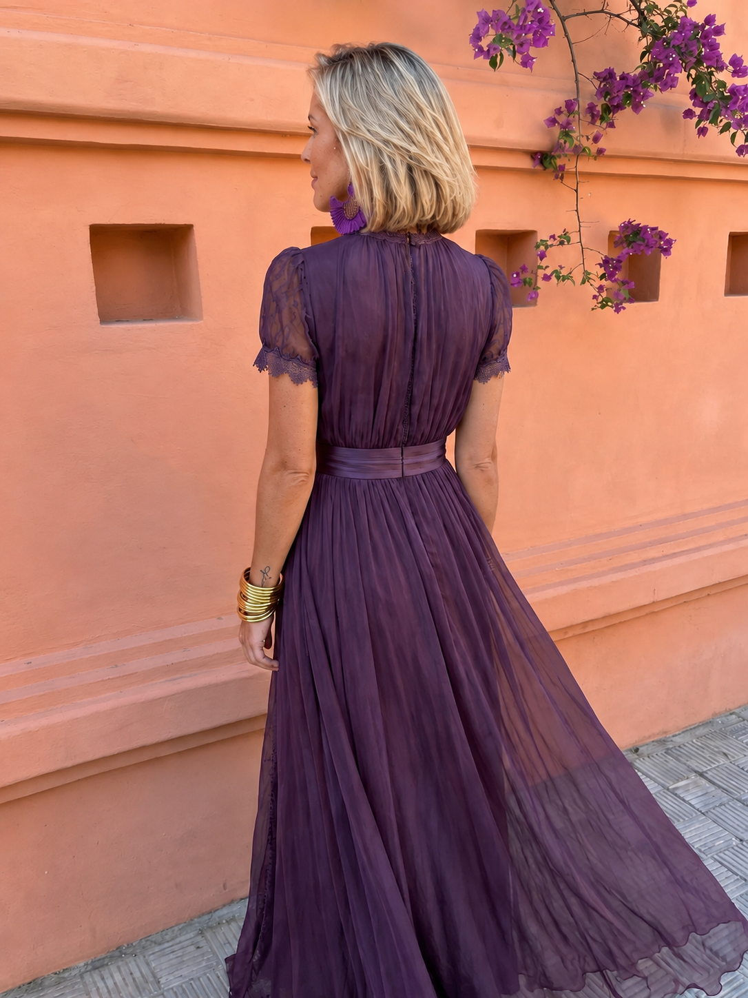 Kalina Elegant Chiffon Maxi Dress