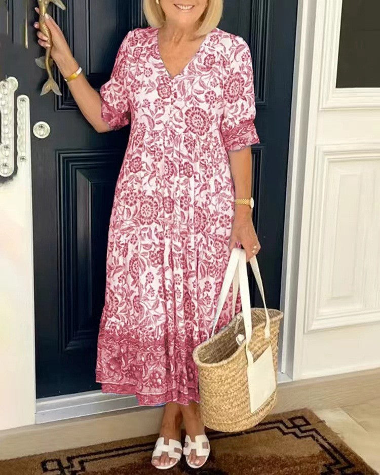 Keisha Graceful Floral Dress