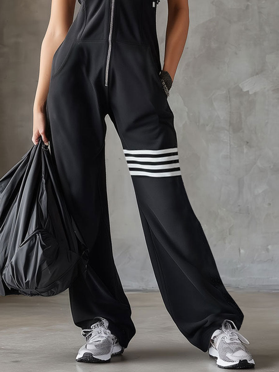 Jade Hooded Sleeveless Jumpsuit