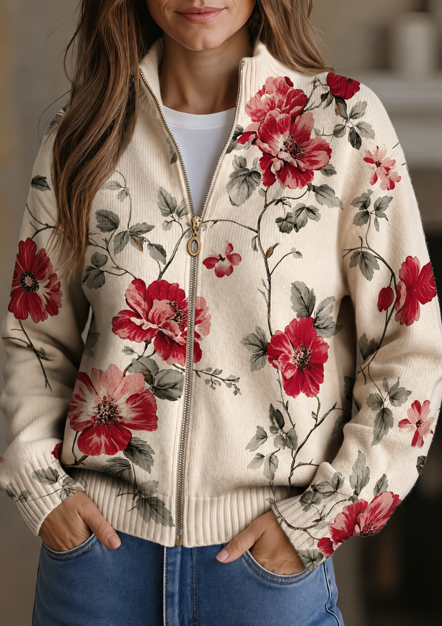 Wilhelmine Vintage Rose Cardigan