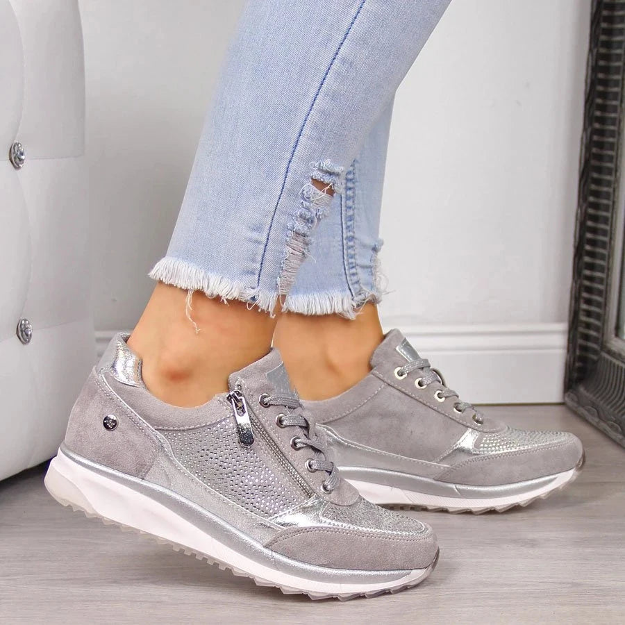 Martina Zip-Up Sneakers