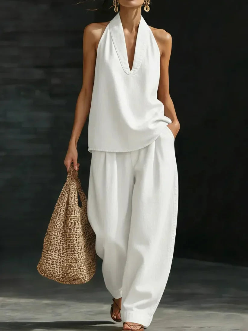 Martina Flowing V-Neck Jumpsuit