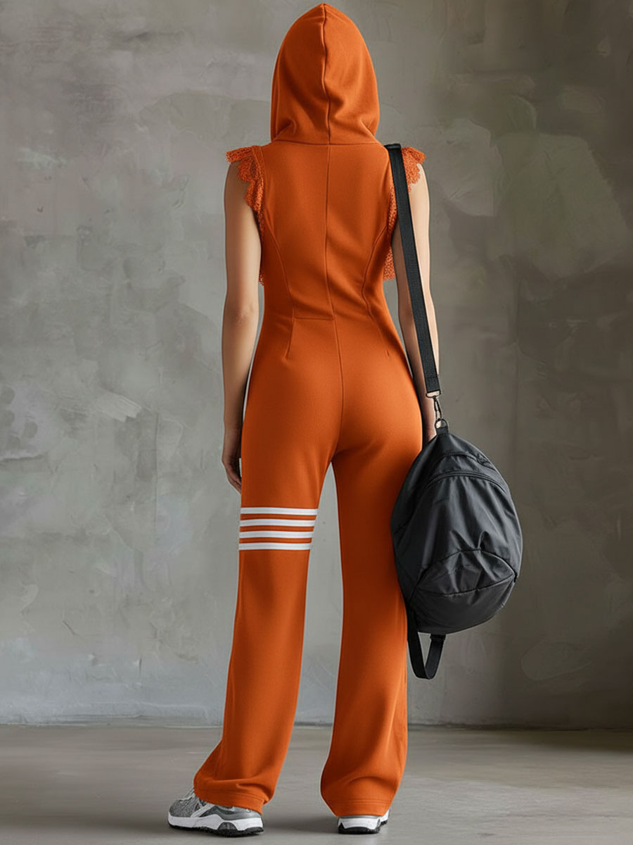 Jade Hooded Sleeveless Jumpsuit