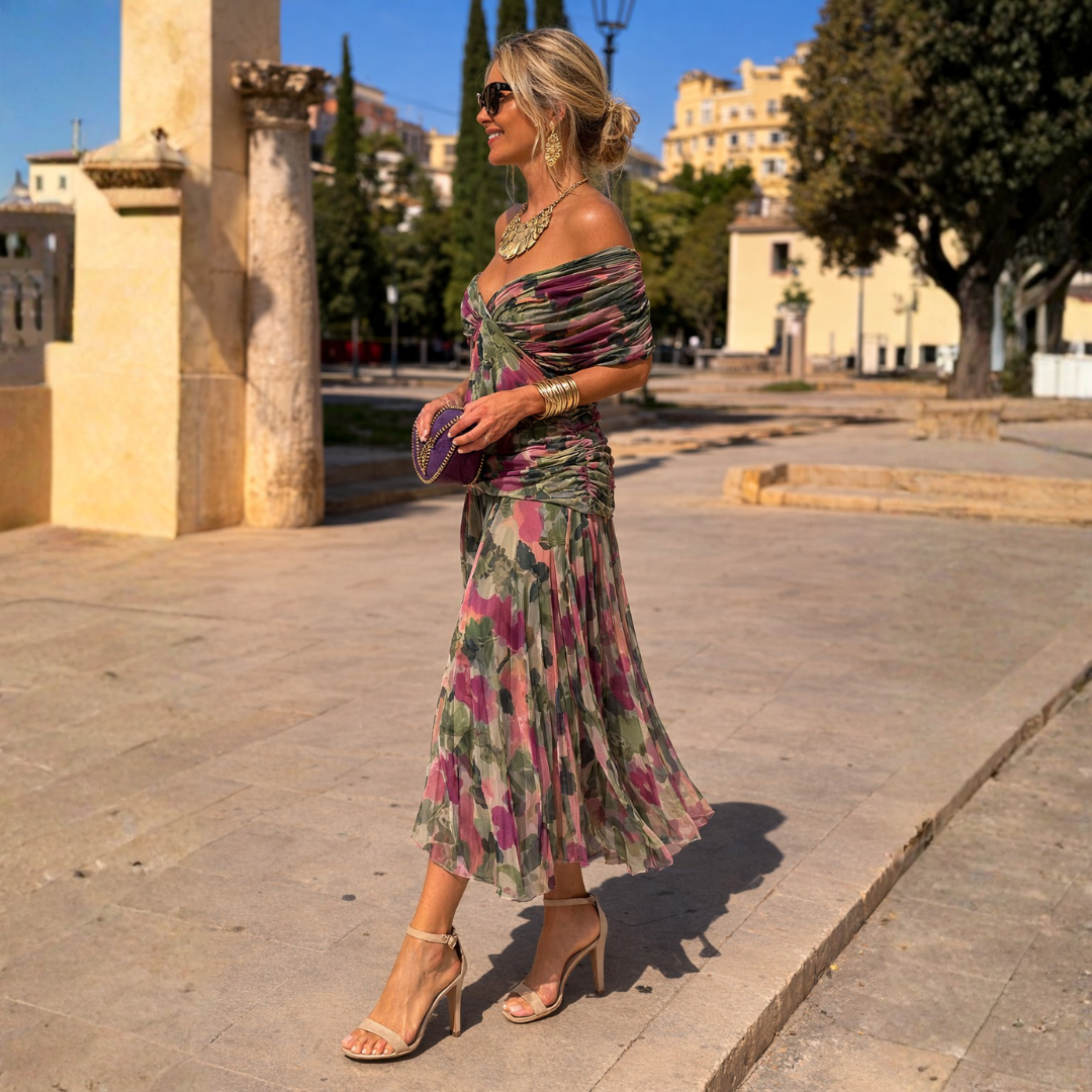 Mikaela Off Shoulder Maxi Dress