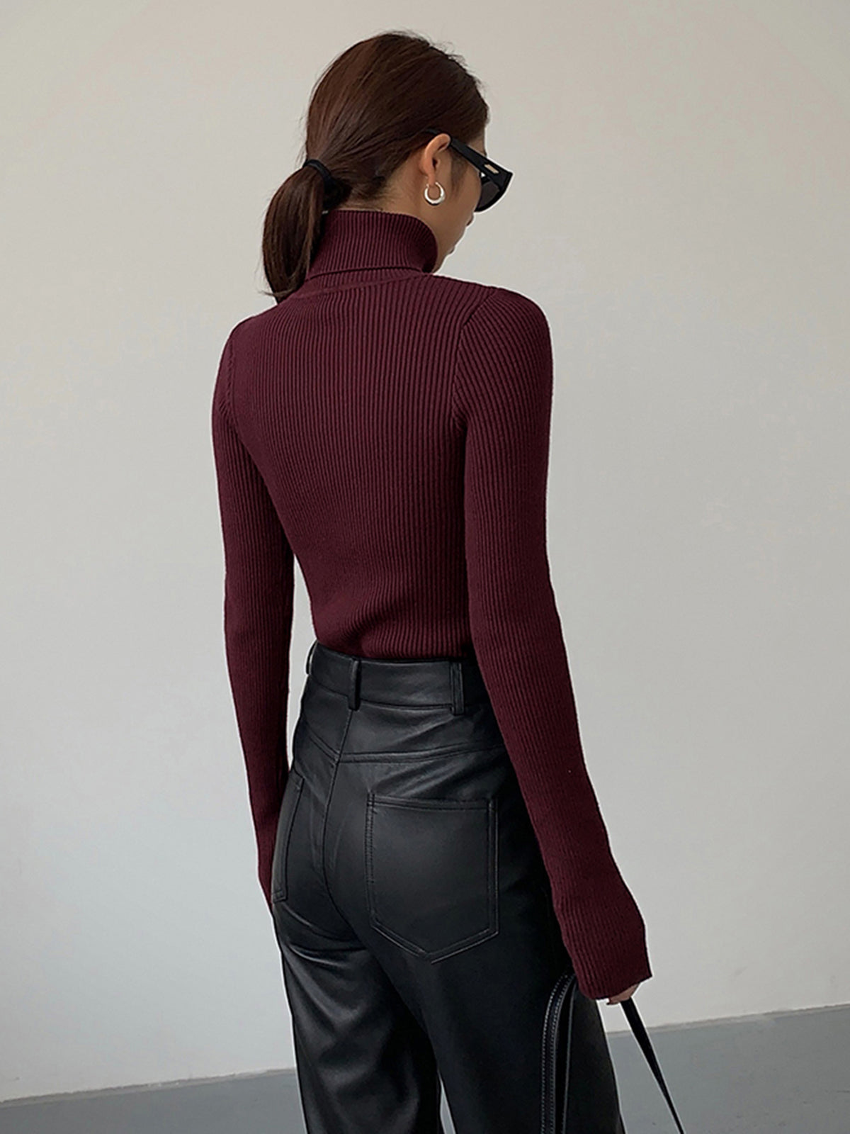 Lucy | Women’s Spring Stylish Ribbed Turtleneck Sweater