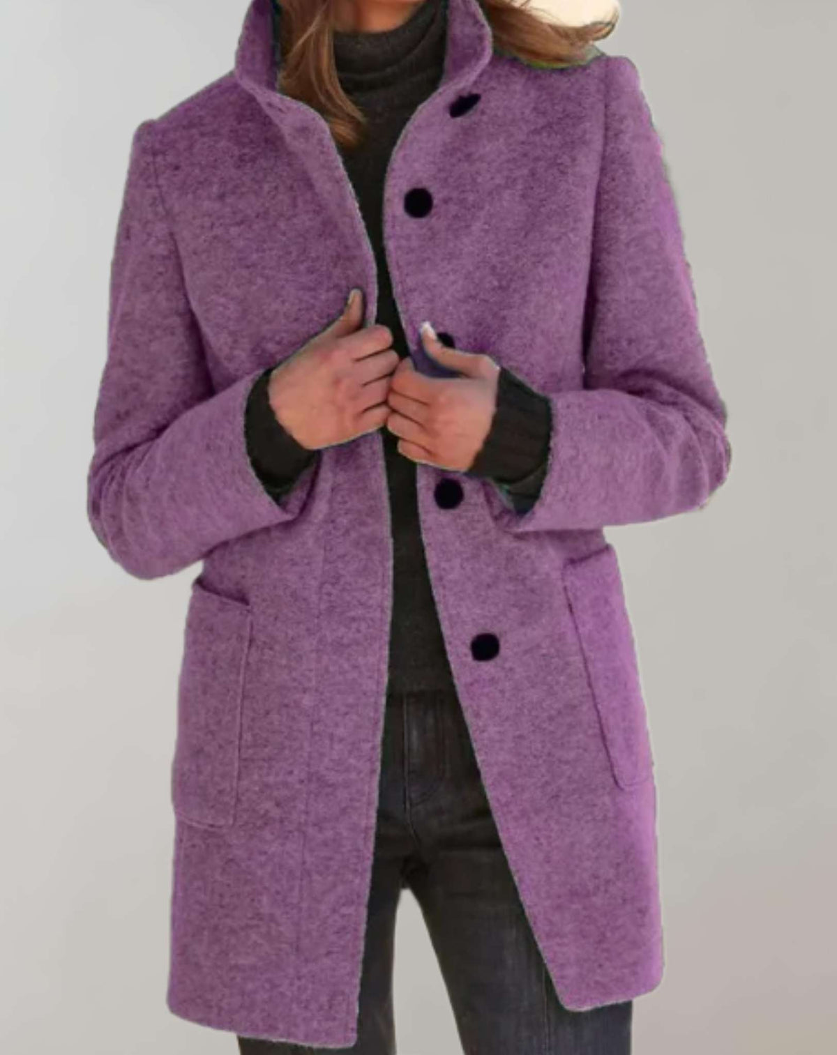 Arvey Elegant Mid-Length Wool Coat