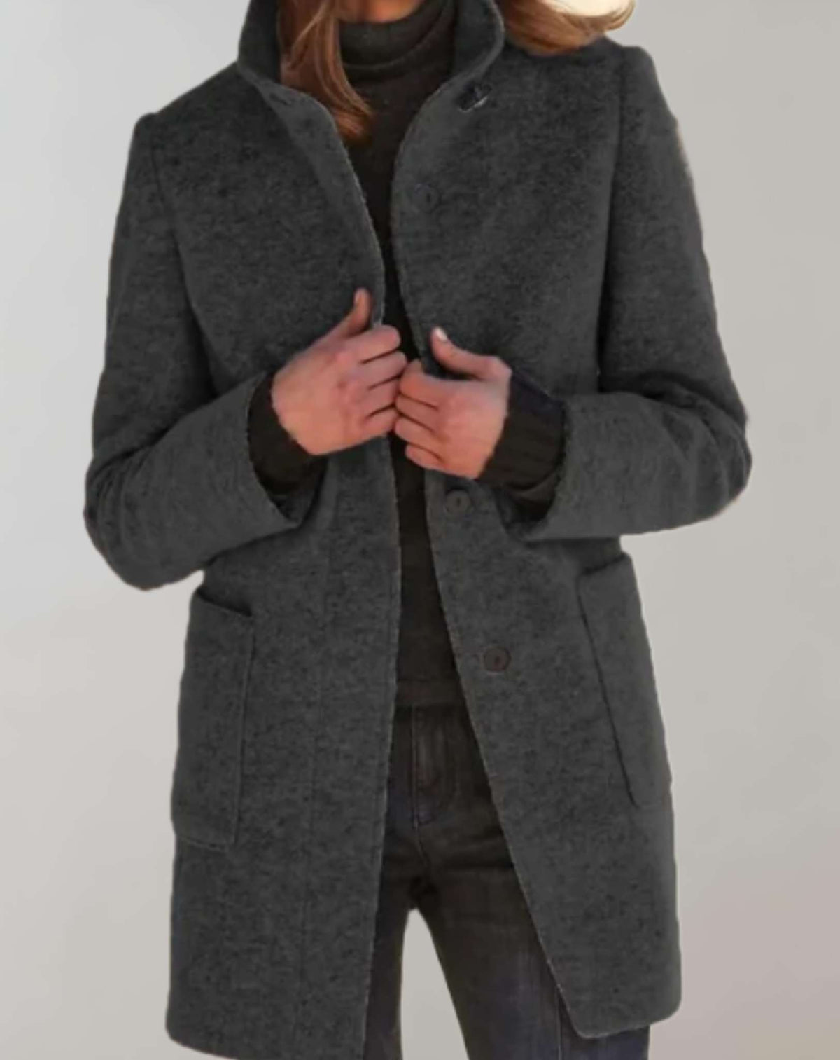Arvey Elegant Mid-Length Wool Coat