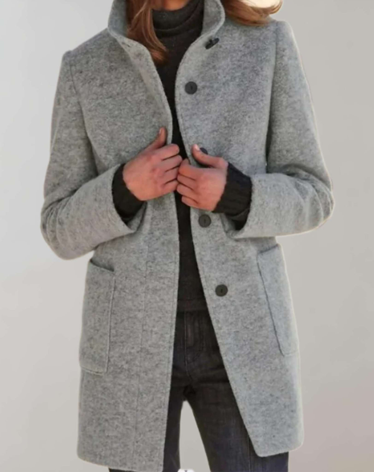Arvey Elegant Mid-Length Wool Coat