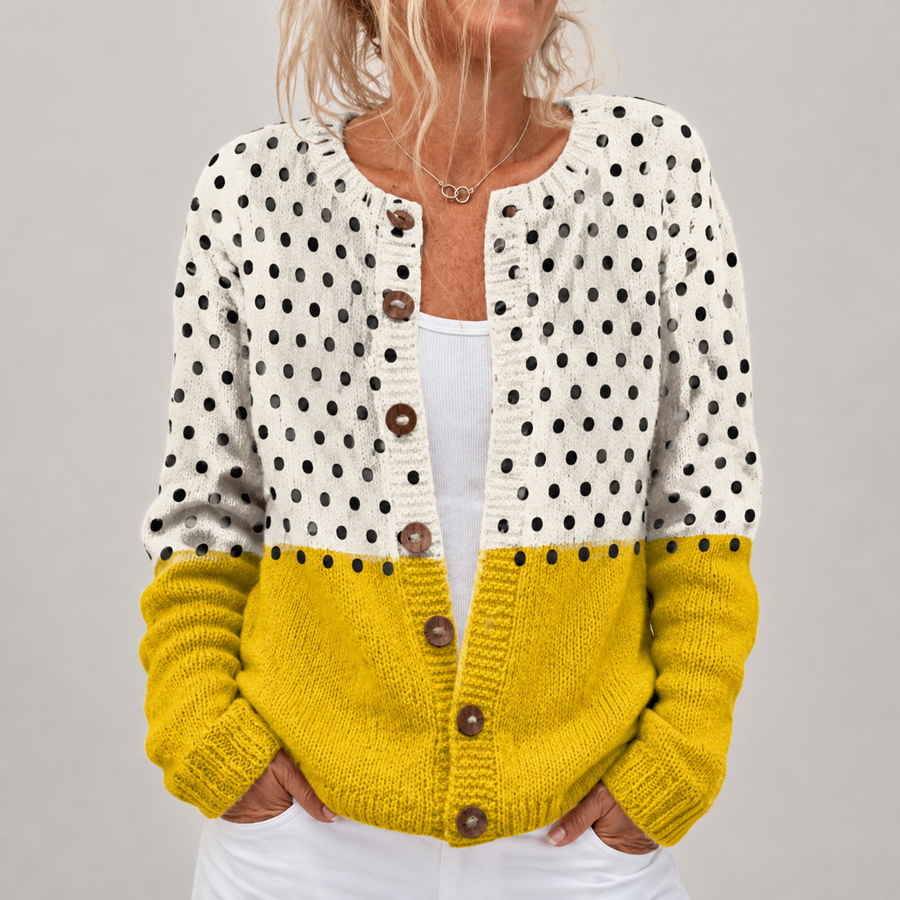 Dagmar Vintage Colourblock Cardigan