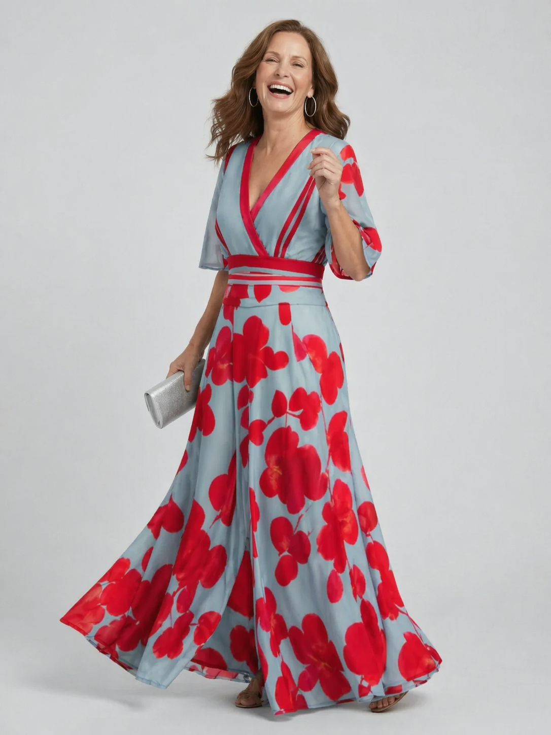 Athena | Halter Bloom Flow Maxi Dress