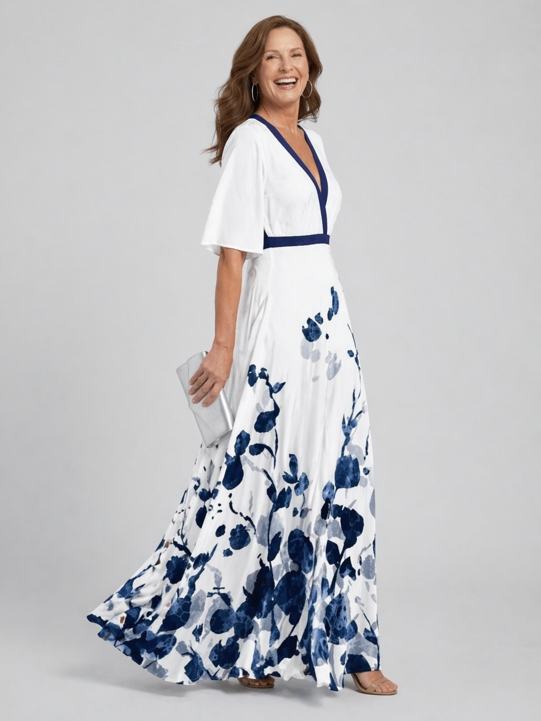 Athena | Halter Bloom Flow Maxi Dress