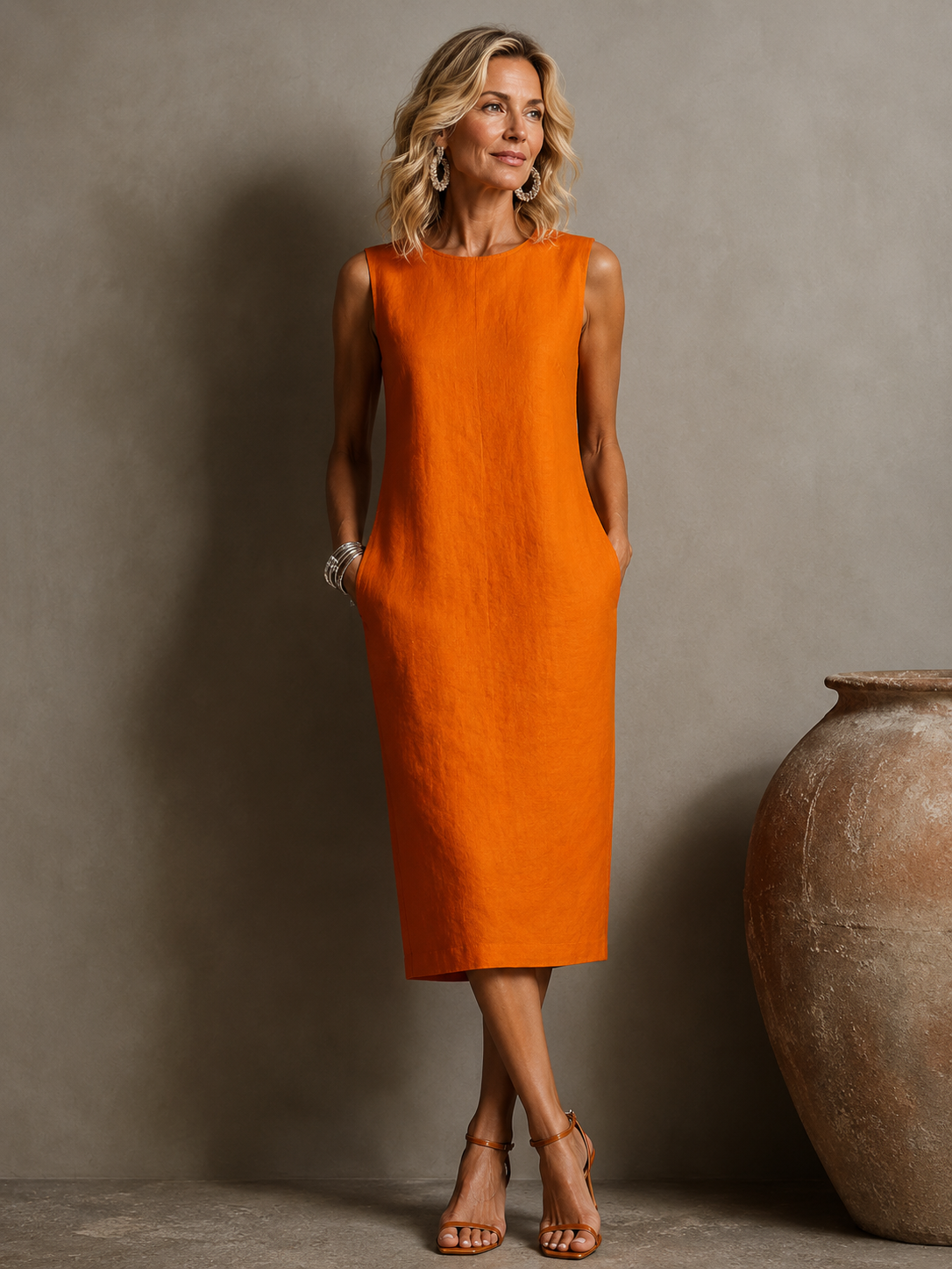 Maureen Midi Dress With Pockets