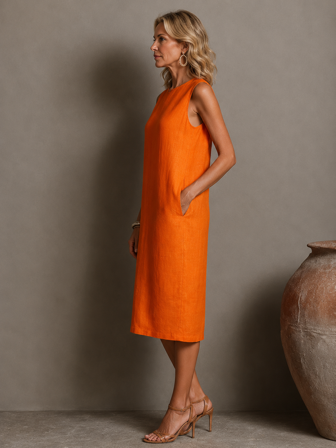 Maureen Midi Dress With Pockets