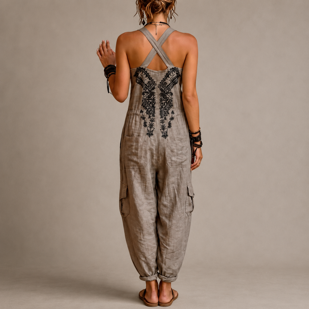 Astrid Bohemian Embroidered Jumpsuit
