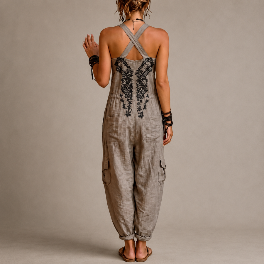 Astrid Bohemian Embroidered Jumpsuit