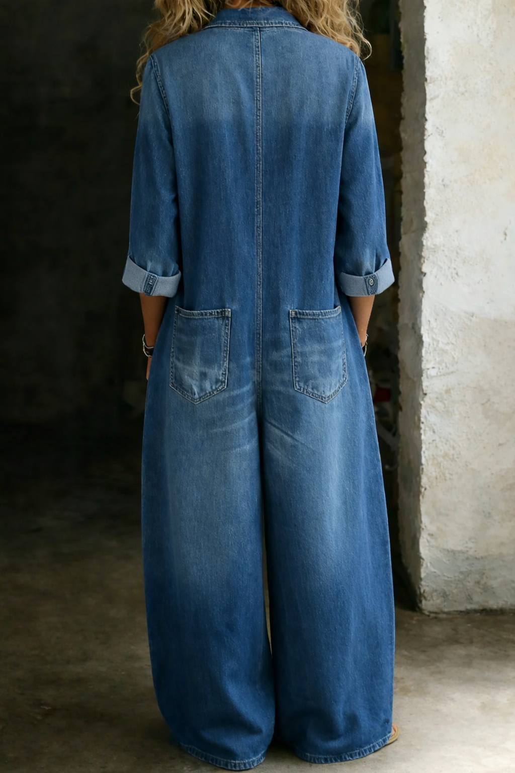 Lena Casual Denim Overalls