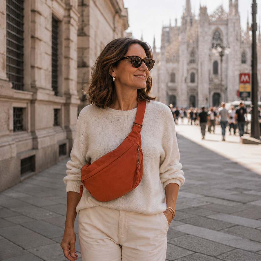 Gioia Orange Shoulder Bag