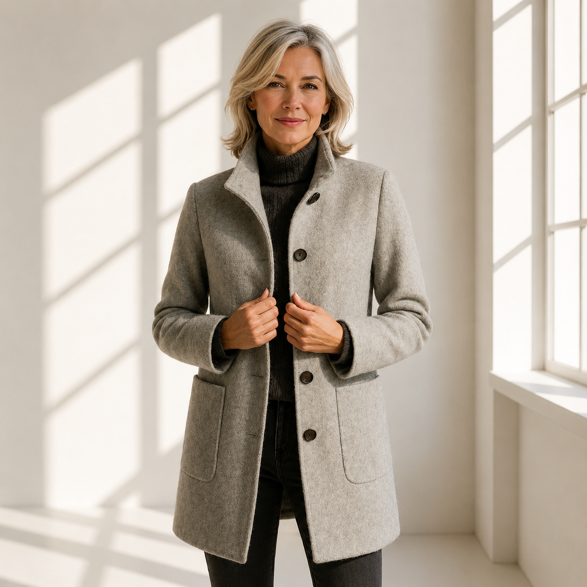 Éléonore Midi Wool Coat