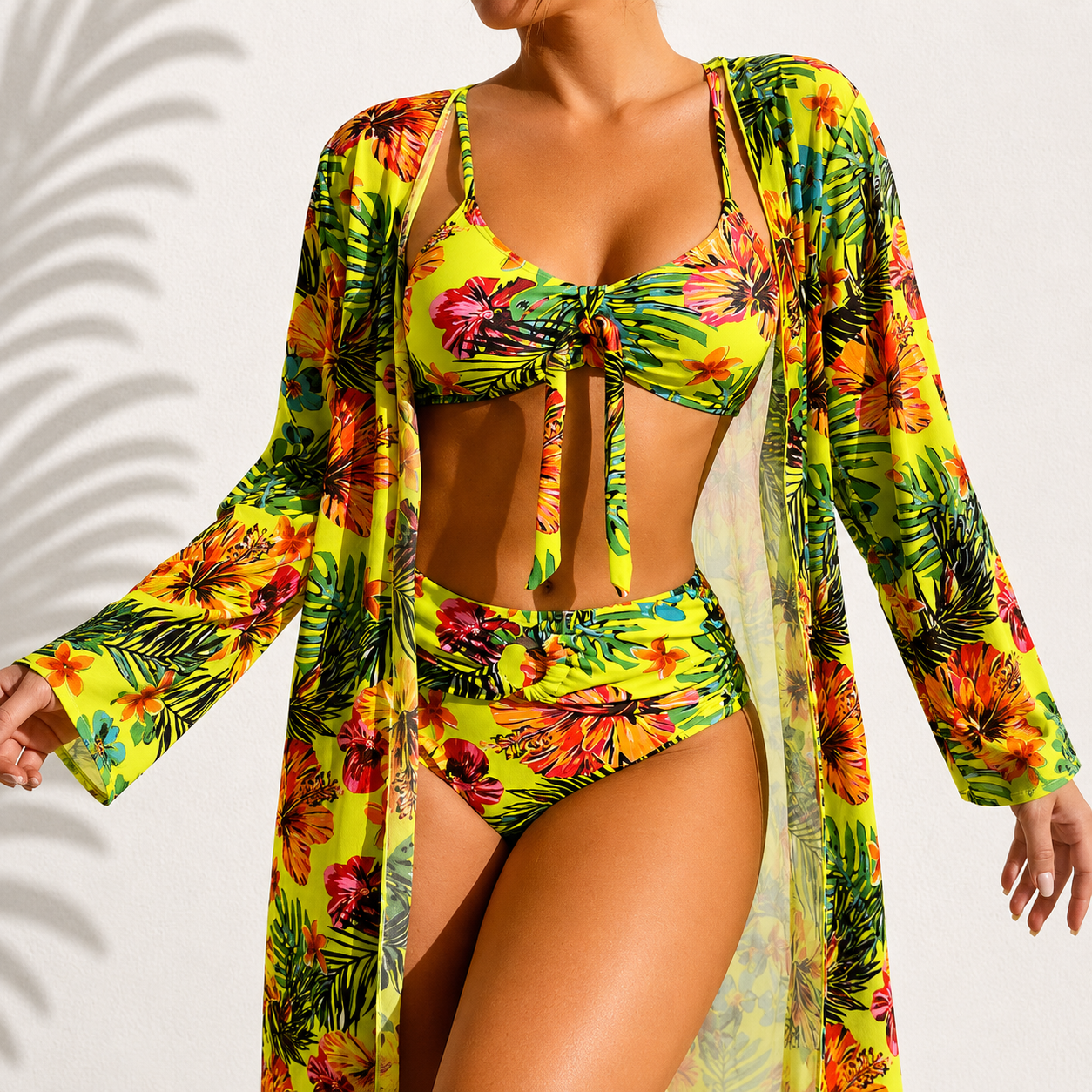Delacroix Tropical Three-Piece Bikini