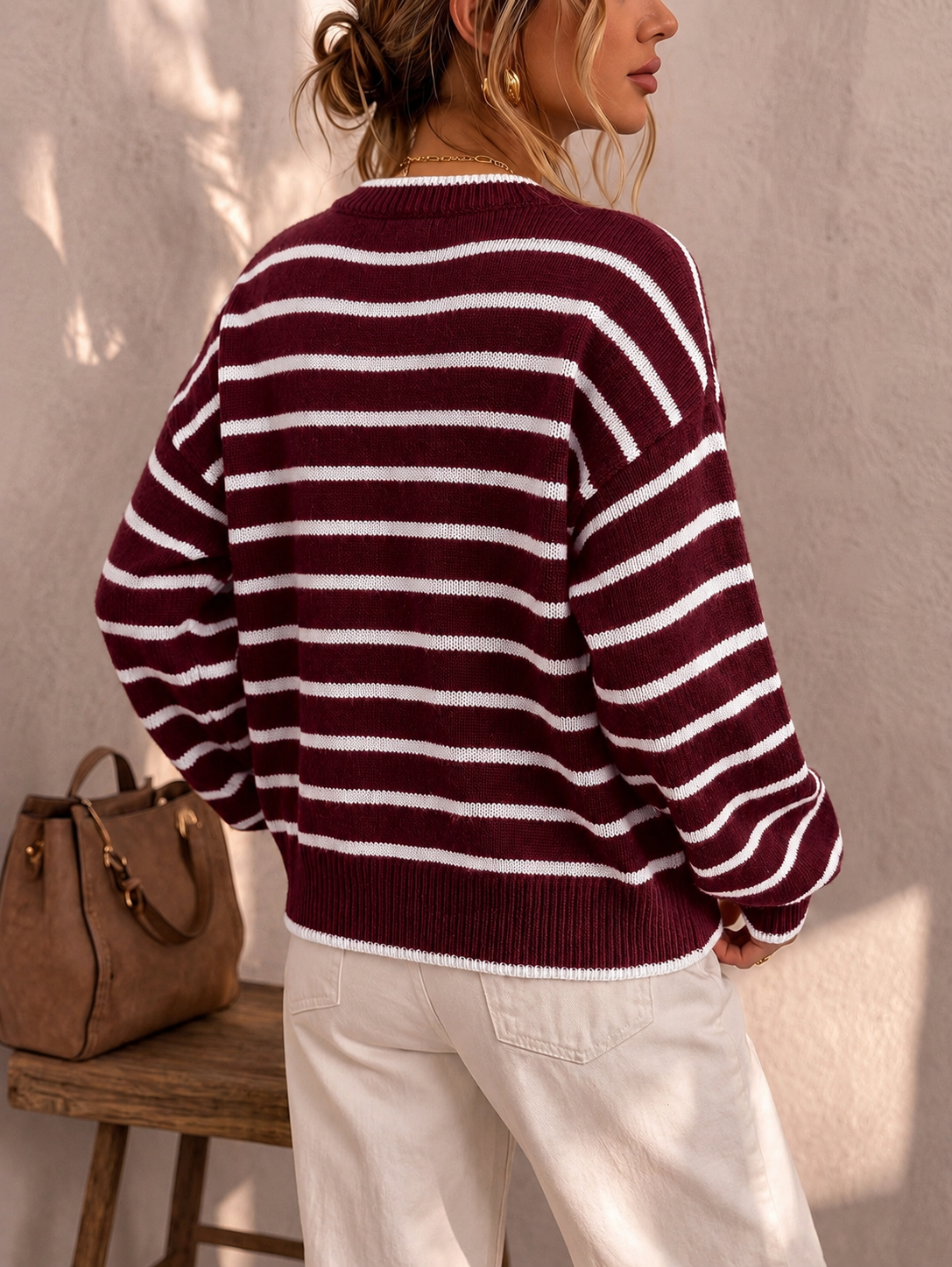 Mabel Striped Knit Cardigan