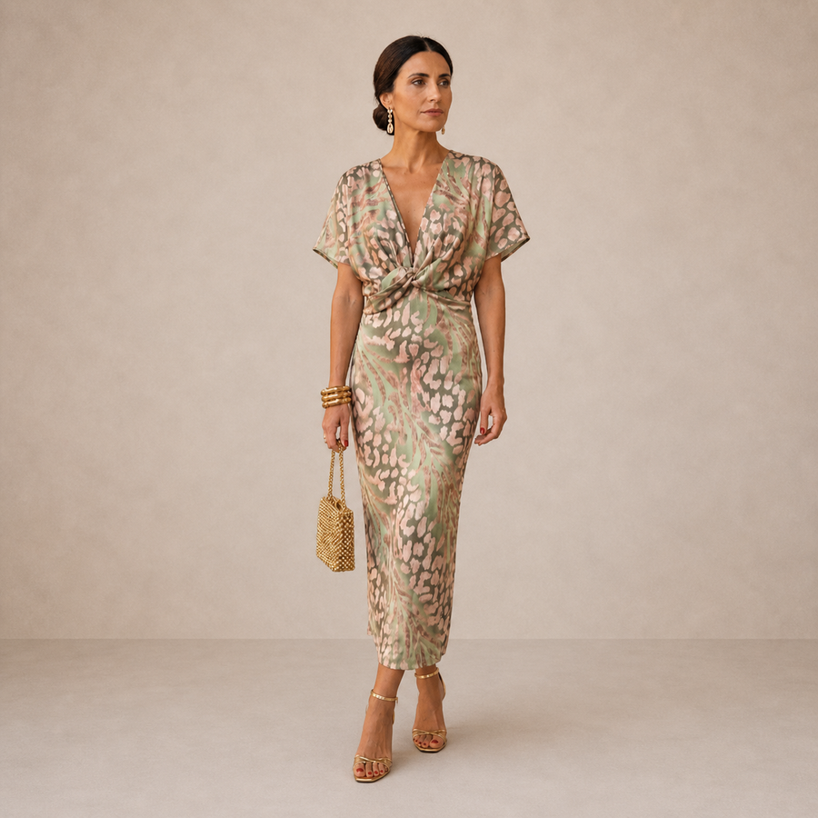 Copper Midi Summer Dress