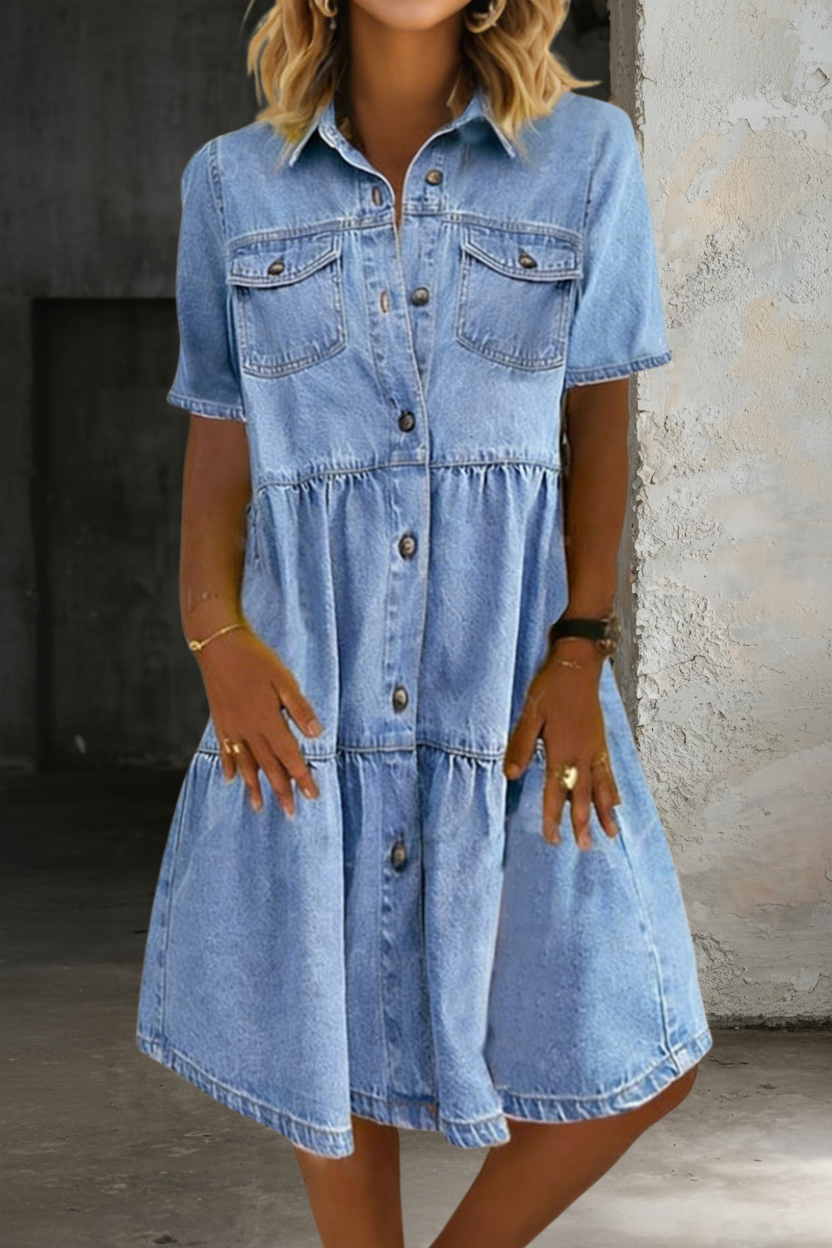 Sofia Casual Denim Dress