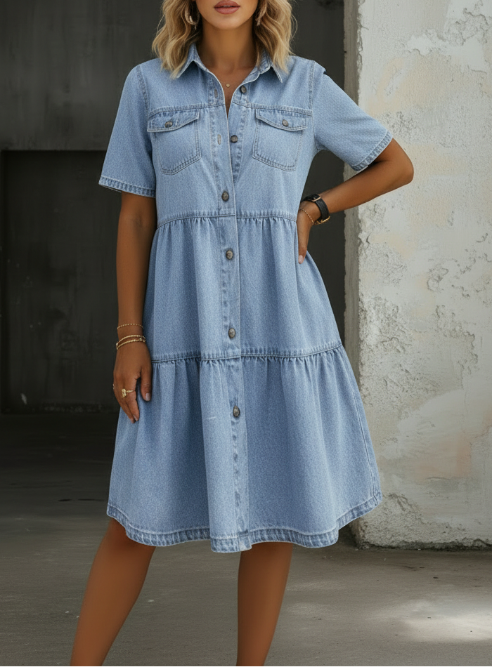 Sofia Casual Denim Dress