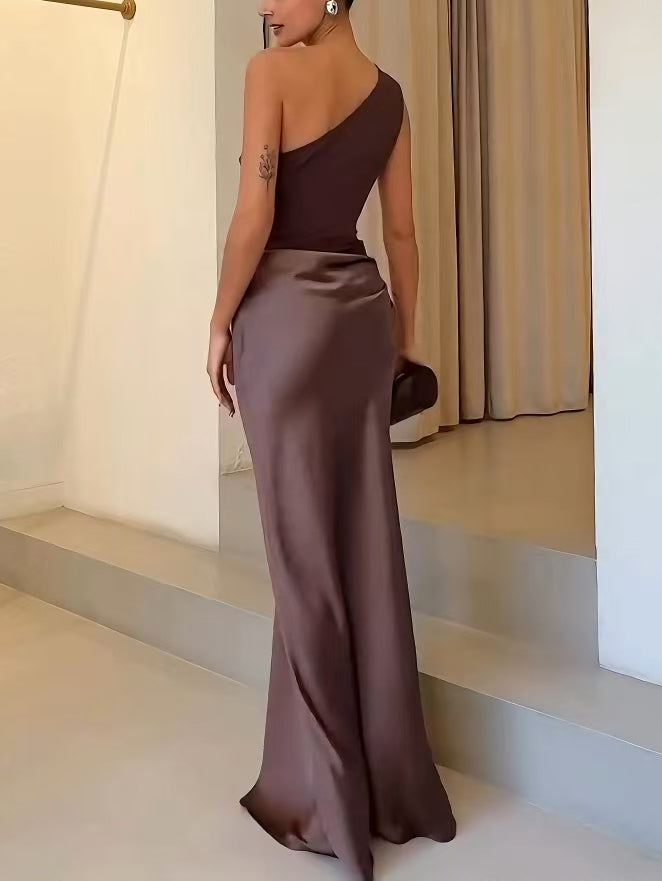 Sadie | One-Shoulder Party Maxi