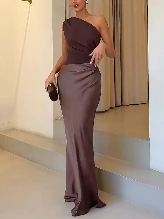 Sadie | One-Shoulder Party Maxi