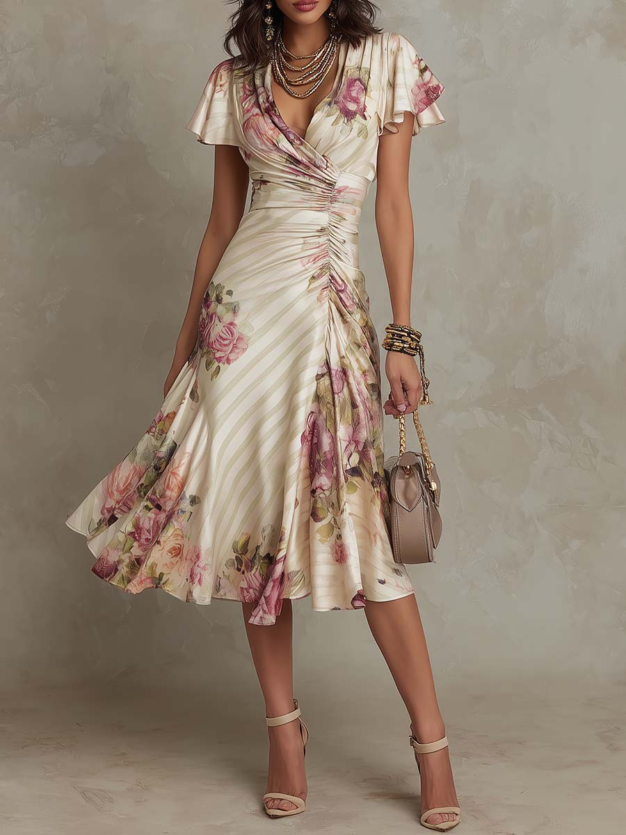 Alba Floral Midi Dress