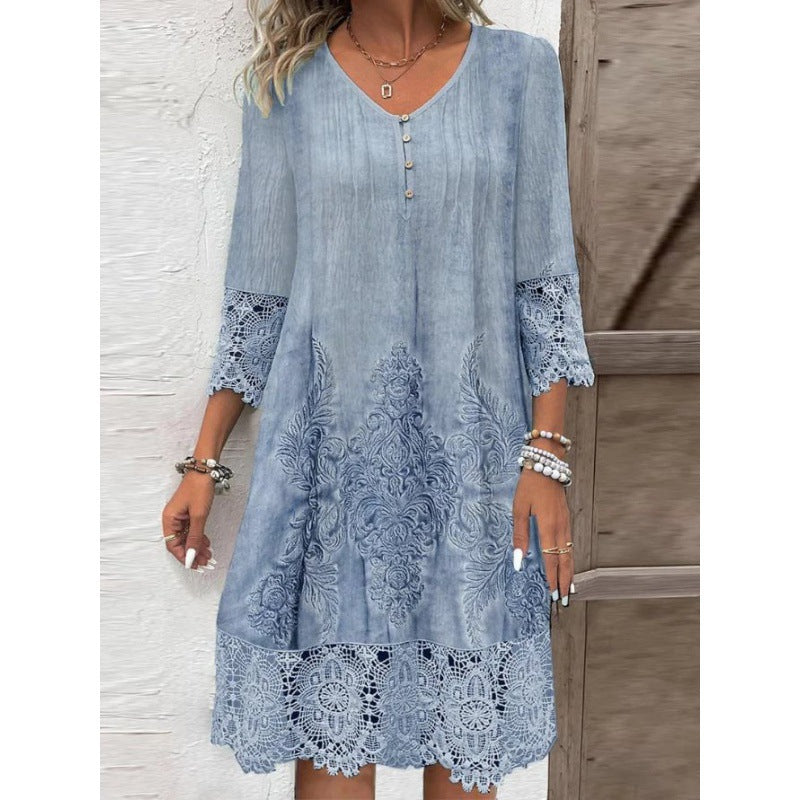 Timeless Lace Midi Dress