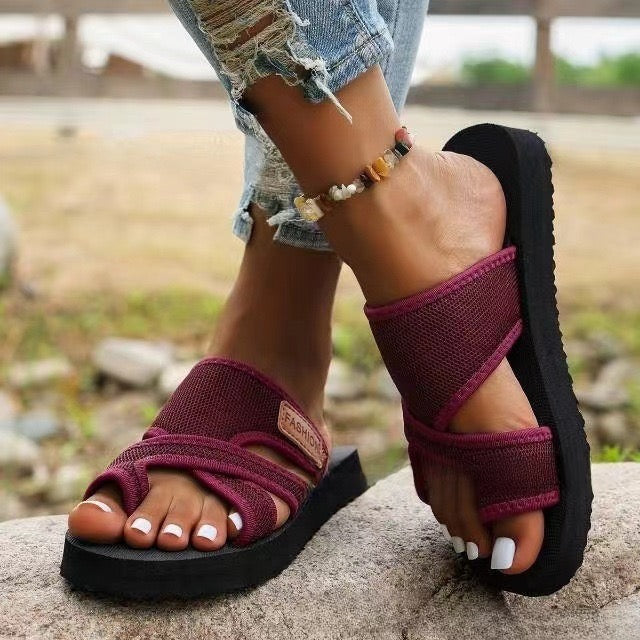 Nadette Cushioned Slide Sandals