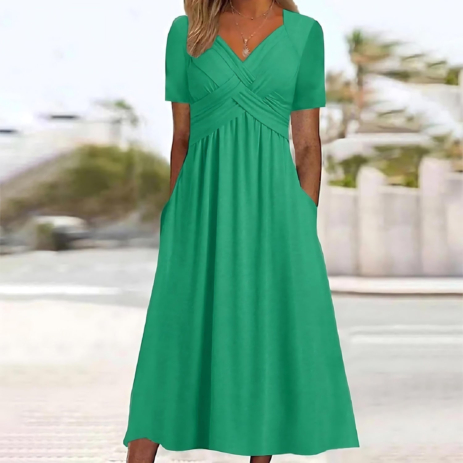 ISADORA | ELEGANT A-LINE MIDI DRESS