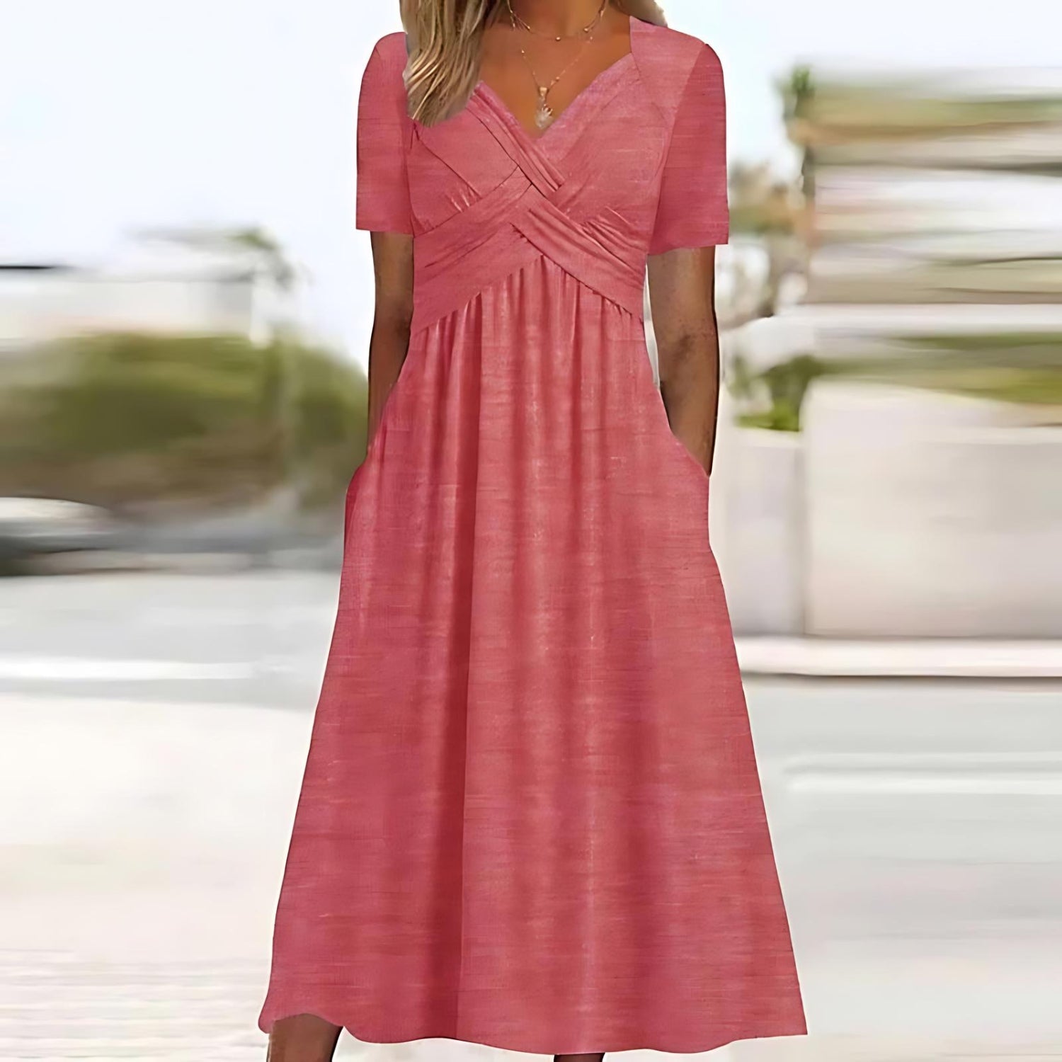 ISADORA | ELEGANT A-LINE MIDI DRESS