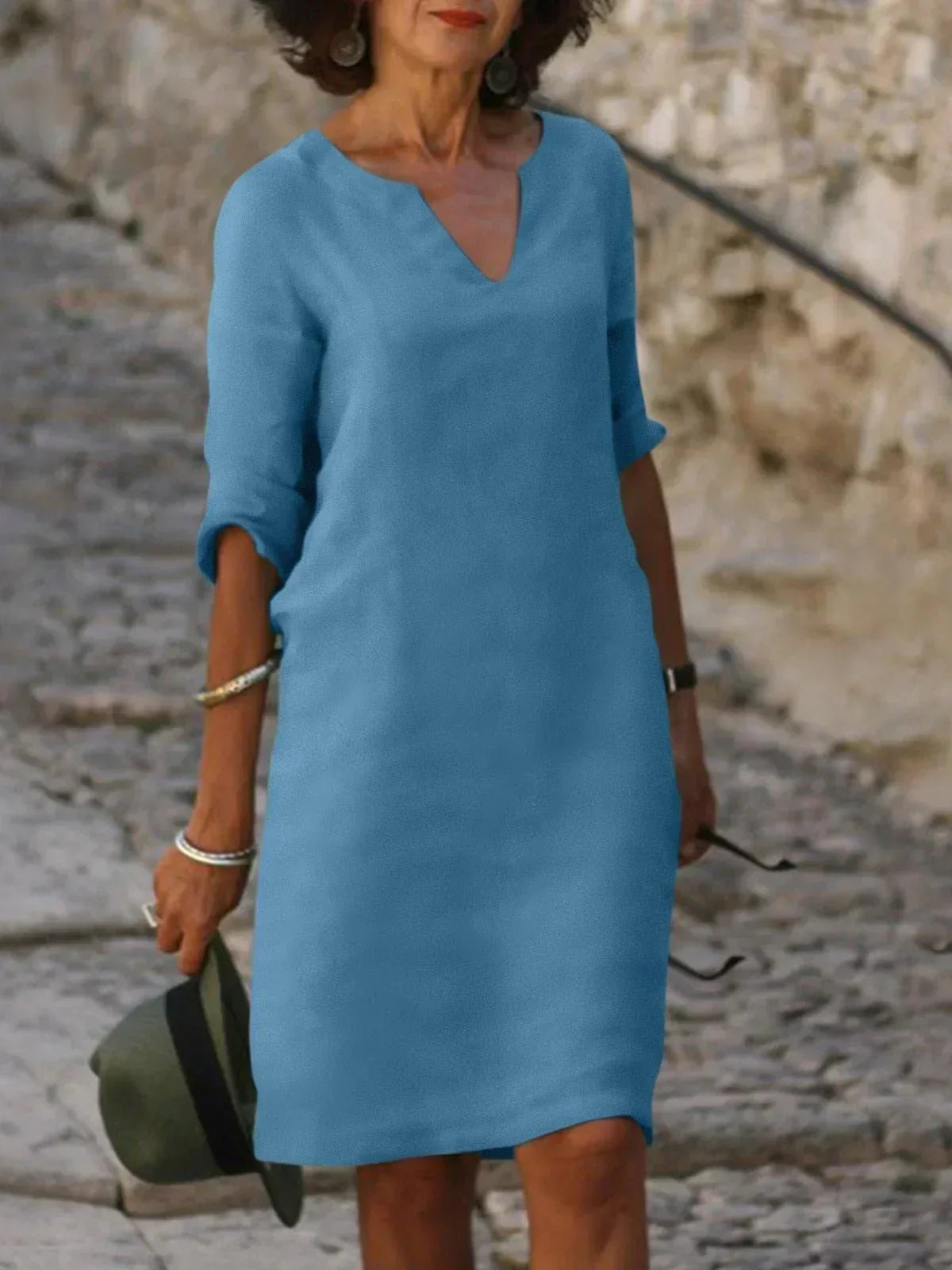 Kara | V-Neck Day Dress