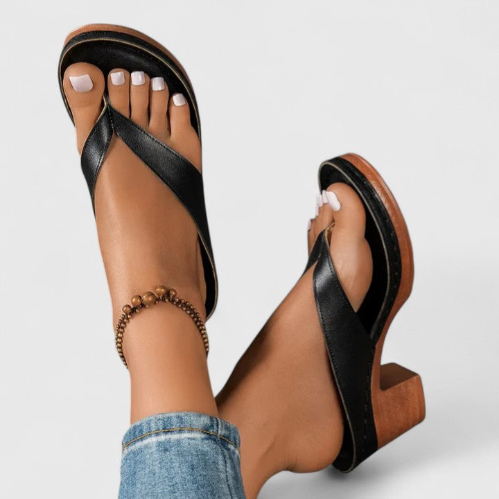 Jazrielle Orthopedic Leather Heels