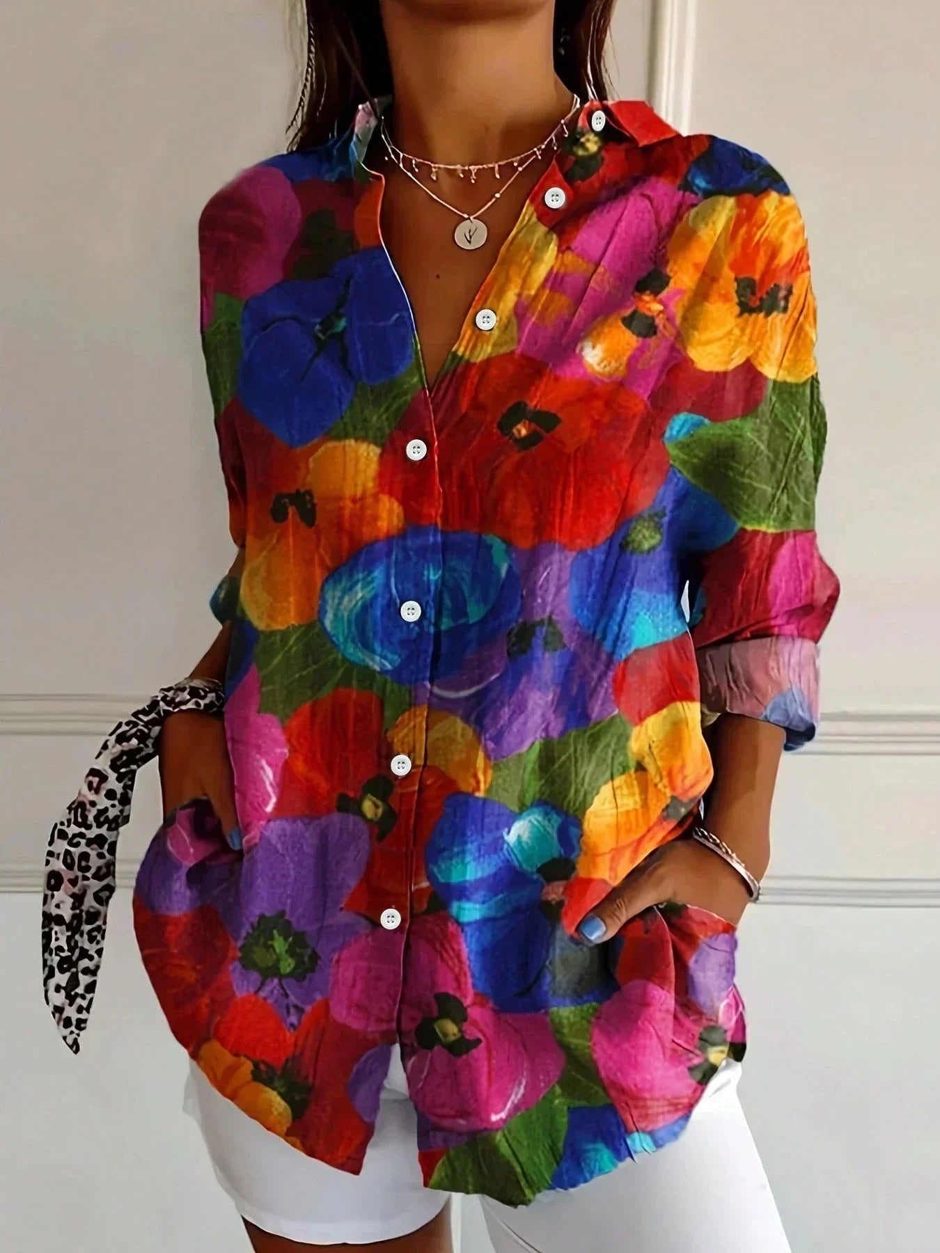 Astrid | Colourful Print Blouse
