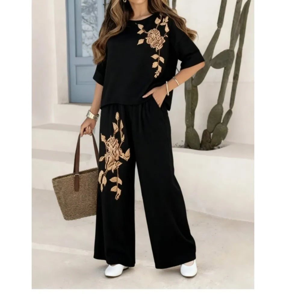 Adeline | Wide Leg Two-Piece Set